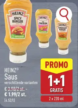 ALDI Heinz saus aanbieding