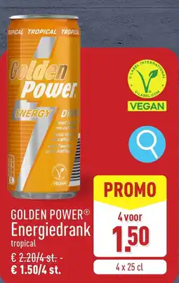 ALDI Golden power energiedrank aanbieding