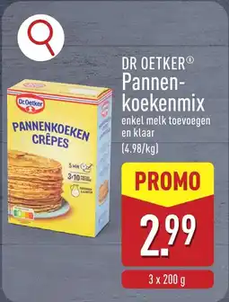 ALDI Dr. Oetker Pannenkoekenmix aanbieding