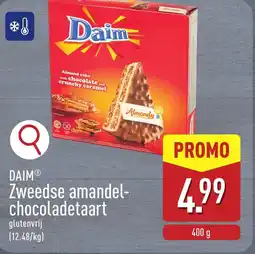 ALDI Daim Zweedse Amandel Chocoladetaart aanbieding