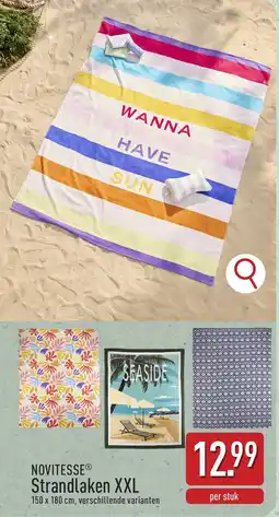 ALDI Novitesse Strandlaken XXL aanbieding
