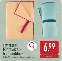 ALDI Novitesse Microvezel Badhanddoek aanbieding