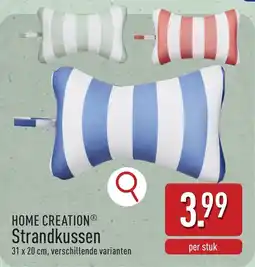 ALDI Home Creation Strandkussen aanbieding