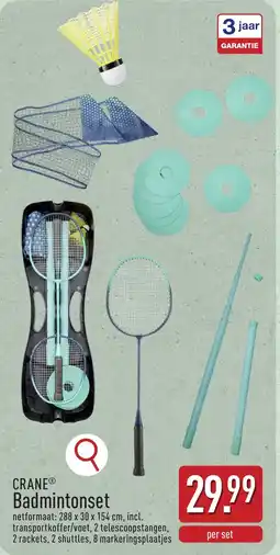 ALDI Crane Badmintonset aanbieding