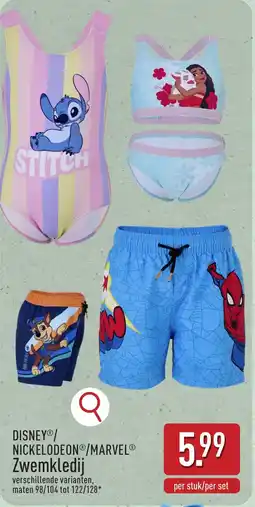 ALDI Disne / Nickelodeon / Marvel ZwemklediZwemkledij aanbieding