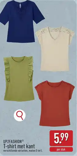 ALDI Up2fashion T-shirt met kant aanbieding