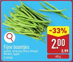 ALDI Fijne Boontjes aanbieding