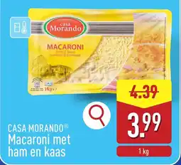 ALDI Casa Morando Macaroni met Ham en Kaas aanbieding