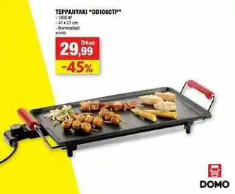 Hubo Domo elektro teppanyaki do1060tp aanbieding