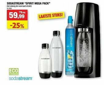 Hubo Sodastream spirit mega pack aanbieding