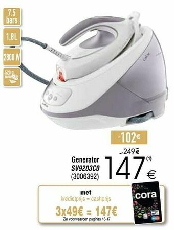 Cora Calor generator sv9203c0 aanbieding