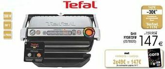 Cora Tefal grill yy3872fb aanbieding