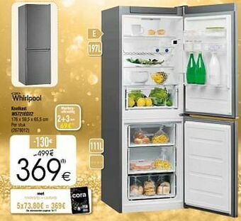 Cora Whirlpool koelkast w5721eox2 aanbieding