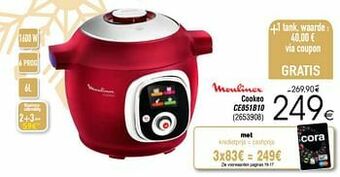 Cora Moulinex cookeo ce851b10 aanbieding