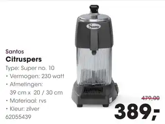 Hanos Santos Citruspers aanbieding