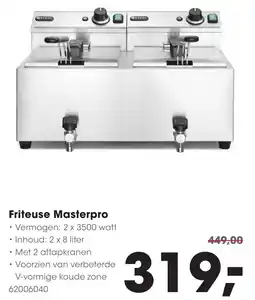 Hanos Friteuse Masterpro aanbieding