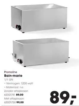 Hanos Promoline Bain-marie aanbieding