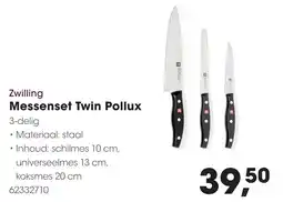Hanos Zwilling Messenset Twin Pollux aanbieding