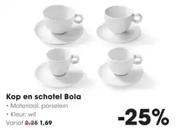 Hanos Kop en schotel Bola aanbieding