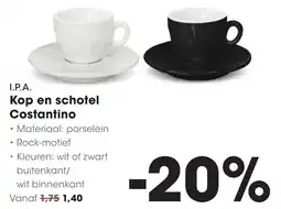 Hanos I.P.A. Kop en schotel Costantino aanbieding