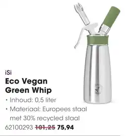 Hanos iSi Eco Vegan Green Whip aanbieding