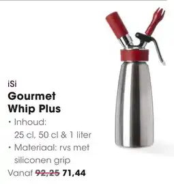 Hanos iSi Gourmet Whip Plus aanbieding