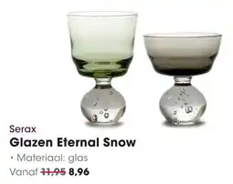Hanos Serax Glazen Eternal Snow aanbieding