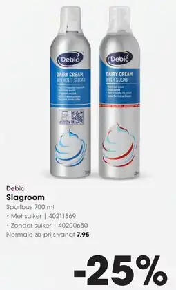 Hanos Debic Slagroom aanbieding