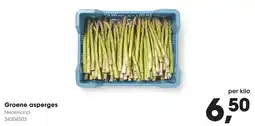 Hanos Groene Asperges aanbieding