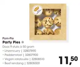 Hanos Pom-Pie Party Pies aanbieding