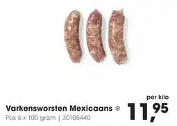 Hanos Varkensworsten Mexicaans aanbieding