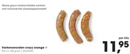 Hanos Varkensworsten Crazy Orange aanbieding