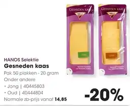 Hanos Hanos Selektie Gesneden Kaas aanbieding
