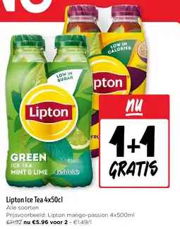 Jumbo Lipton Ice Tea 4x50cl aanbieding