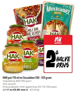 Jumbo HAK pot 710 ml en Stazakken 550 - 555 gram aanbieding