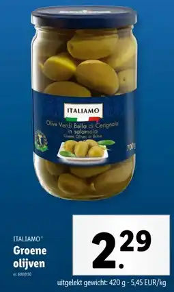 Lidl Groene olijven aanbieding