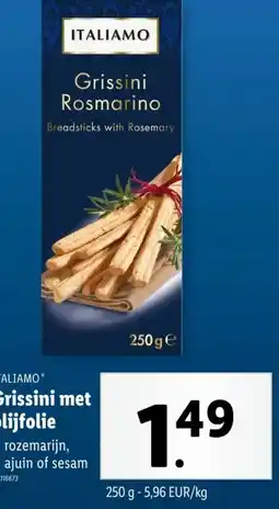 Grissini met olijfolie