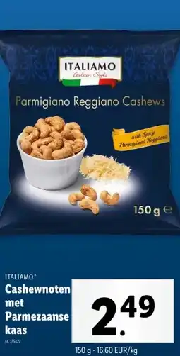 Lidl Cashewnoten met Parmezaanse kaas aanbieding