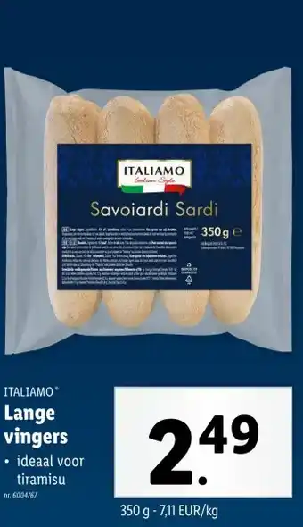 Lidl Lange vingers aanbieding