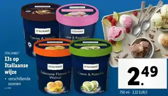 Lidl IJs op Italiaanse wijze aanbieding