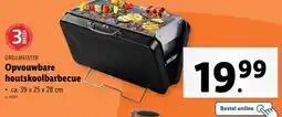 Lidl Opvouwbare houtskoolbarbecue aanbieding