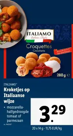Lidl Kroketjes op Italiaanse wijze aanbieding