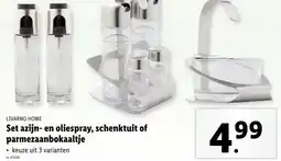 Lidl Set azijn- en oliespray, schenktuit ofparmezaanbokaaltje aanbieding
