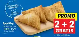 Lidl Appelflap ⚫ € 0,85 per stuk aanbieding