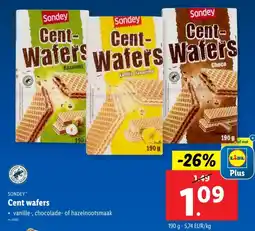 Lidl Cent wafers aanbieding
