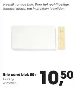 Hanos Brie carré blok 50+ aanbieding