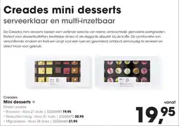 Hanos Creades Mini desserts aanbieding
