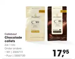 Hanos Callebaut chocolade callets aanbieding