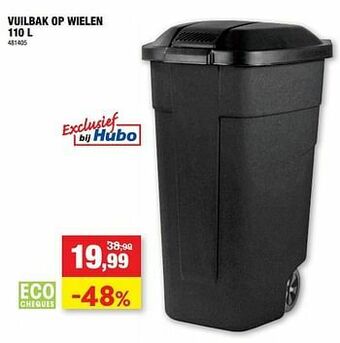 Hubo Vuilbak op wielen aanbieding