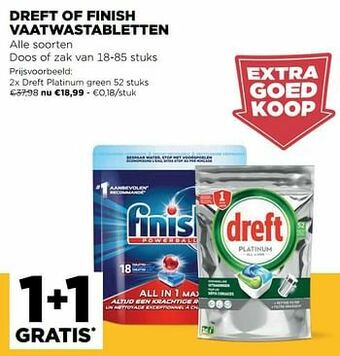 Jumbo Dreft platinum green aanbieding